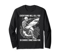 Tout Vous tuera Choisissez Quelque Chose d'amusant Shark Manche Longue