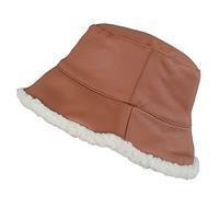 TOUTACOO, Bob de Pluie, Ciré Mat, Imperméable, Intérieur Fourré (Caramel)