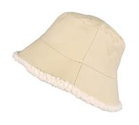 TOUTACOO, Bob de Pluie, Ciré Mat, Imperméable, Intérieur Fourré (Ecru)