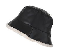 TOUTACOO, Bob de Pluie, Ciré Mat, Imperméable, Intérieur Fourré (Noir)