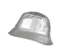 TOUTACOO, Bob Imperméable Aspect Ciré, Chapeau de Pluie - Couleur Argenté