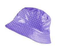 TOUTACOO, Chapeau de Pluie, Bob de Pluie, Vinyle Imperméable Aspect ciré (09b-Violet à Pois)
