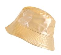 TOUTACOO, Chapeau de Pluie, Bob de Pluie, Vinyle Imperméable Aspect ciré (21-Uni Beige)