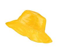 TOUTACOO, Chapeau de Pluie, Capeline Femme en Vinyle (02-Jaune/L)