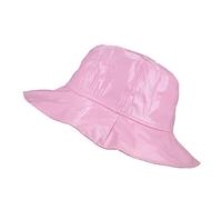 TOUTACOO, Chapeau de Pluie, Capeline Femme en Vinyle (08- Rose Clair)
