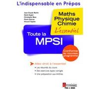 Toute la MPSI Christophe More (Auteur), David Augier (Auteur), Jean-Claude Martin (Auteur)
