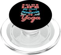 Toute Ma Vie Mon Cœur Dédié Au Yoga Vibes Spirituelles PopSockets PopGrip pour MagSafe