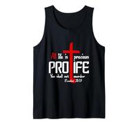 Toute Vie est précieuse - Pro-Life Christian Design Débardeur