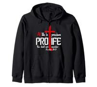 Toute Vie est précieuse - Pro-Life Christian Design Sweat à Capuche