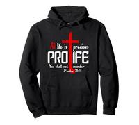 Toute Vie est précieuse - Pro-Life Christian Design Sweat à Capuche