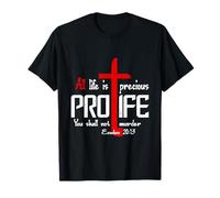 Toute Vie est précieuse - Pro-Life Christian Design T-Shirt
