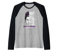Toutes Les blessures ne sont Pas Visibles Femmes Sensibilisation à la Violence Domestique Manche Raglan