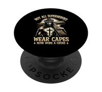 Toutes Les Capes de Super-héros ne portaient Pas de Cape, la mienne Portait Un Dicton croisé PopSockets PopGrip Adhésif