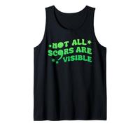 Toutes Les Cicatrices ne sont Pas Visibles Vert Semi Colon Santé mentale Débardeur
