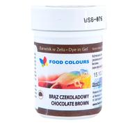 Toutes les couleurs alimentaires au choix (gel 35 g marron chocolat) : fondant, massepain, cupcake, gelée, caramel, boissons alcoolisées. Couleur de la nourriture, pâte concentrée.