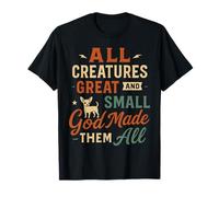 Toutes Les créatures Grandes et Petites - Animal chrétien Vintage T-Shirt
