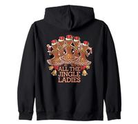 Toutes Les Dames Jingle Noël Drôle Sweat à Capuche