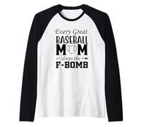 Toutes Les Grandes Mamans de Baseball lâchent la Bombe F Manche Raglan