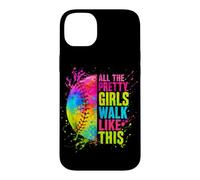 Toutes Les Jolies Filles marchent comme ce Jeu de Softball pour Les Jeunes Coque pour iPhone 14 Plus