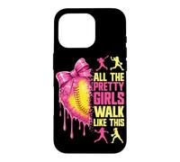 Toutes Les Jolies Filles marchent comme Cette Jeune joueuse de Softball Coque pour iPhone 16 Pro