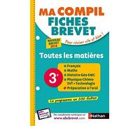 Toutes les matières 3e - Ma Compil fiches Brevet - Brevet 2022