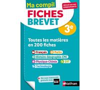 Toutes les matières 3e - Ma Compil fiches Brevet - Brevet 2026