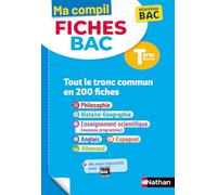 Toutes les matières du tronc commun Terminale - Ma Compil fiches BAC - Bac 2026 - Philosophie, Histoire-Géographie, Enseignement scientifique, Anglais, Espagnol, Allemand Term