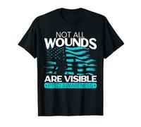 Toutes Les plaies ne sont Pas Visibles Contre Le Stress Post-traumatique T-Shirt Graphique avec Valeur