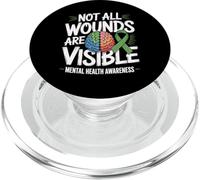 Toutes Les plaies ne sont Pas Visibles Santé mentale Bien-être Mental PopSockets PopGrip pour MagSafe