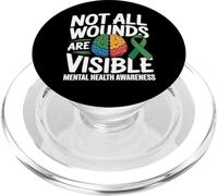 Toutes Les plaies ne sont Pas Visibles Santé mentale Bien-être Mental PopSockets PopGrip pour MagSafe
