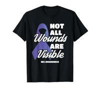Toutes Les plaies ne sont Pas Visibles Sensibilisation au SCI T-Shirt Graphique avec Valeur