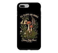 Toutes Les Plantes sont comestibles, Certaines Seulement Une Fois Champignons botaniques Coque pour iPhone 7 Plus/8 Plus