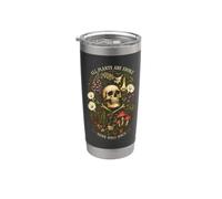 Toutes les plantes sont comestibles certaines une fois seulement botanistes Skull Garden Gobelet isotherme en acier inoxydable double paroi