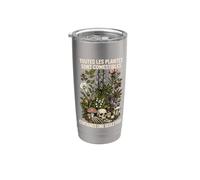 toutes les plantes sont comestibles certaines une seule fois Gobelet isotherme en acier inoxydable double paroi