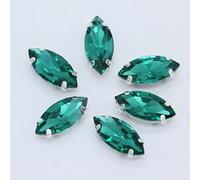 Toutes les tailles 24 couleurs forme de marquise coudre sur strass avec bouton de griffe en argent bijoux en œil de cheval 4 trous pour coudre des vêtements