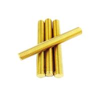 Toutes les tiges filetées Tige filetée Tige filetée en laiton M3 M4 M5 M6 M8 M10 M12 M14 M16 L 20mm à 200mm, boulon métrique en laiton massif, les goujons de barre filetée(35mm M3)