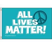 Toutes Les Vies Comptent Drapeau Couleurs Vives Drapeau De Jardin Solide Garden Flag Pour Bar Porche Balcon 3X5Ft