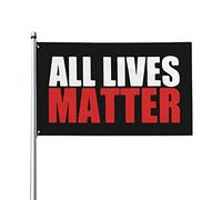 Toutes Les Vies Comptent Drapeau De Jardin Avec Œillets Drapeau De Festival Résistant Aux Intempéries Décoration Bannière 90X150Cm Pour Toutes Les Saisons Anniversaires Vacances