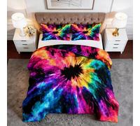 Toutes Saisons Couette 140 x 200 cm Psychédélique Abstrait En Spirale Couette matelassée Luxueuse et Douce en Duvet et Plumes, Respirante Lavable en Machine, Hypoallergenique, Good Sleep Couleur