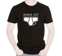 TOUTISHIRT T-Shirt Burne Out - Humour Surmenage Burn Out Accident de Slip (2XL)