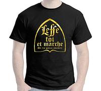 TOUTISHIRT T-Shirt Leffe toi et Marche si tu Peux Encore Humour Bière Alcool (L)