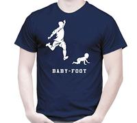 TOUTISHIRT T-Shirt Navy Baby-Foot Humour Footballeur Baby Bistrot (4XL)