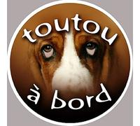 Toutou à bord - 15cm - Sticker/autocollant