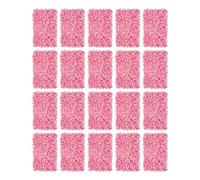 TouTToNG Panneaux muraux à Fleurs artificielles, Lot de 20 Pièces Panneaux de Fleurs Mural Fleurs Toile de Fond Florale haie décor en Soie pour fête de Mariage Fond Rose 60 x 40cm