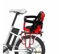 TouTToNG Siège de vélo arrière de sécurité avec pédale et arceau de sécurité, pour vélo de ville de 6 mois à 6 ans, rouge