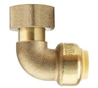 Coude Femelle - à écrou mobile - Laiton - Toutub -20x27 - Diamètre 16 BOUTTÉ