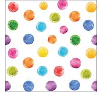 Tovagliolo 33x33 Carta Decorato Polka Dots White