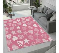 Tovast Tapis Amour Salon Chambre 160x200 cm Duveteux Doux Confort Tapis Ciel étoilé 3D Lavable Antidérapant Poil Ras Moquette pour Chevet Couloir Intérieur et Extérieur Rug Décorer(Image 3-19)