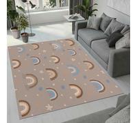 Tovast Tapis Arc en Ciel Salon Chambre 100x200 cm Duveteux Doux Confort Tapis Amour 3D Lavable Antidérapant Poil Ras Moquette pour Chevet Couloir Intérieur et Extérieur Rug Décorer(Image 4-3)