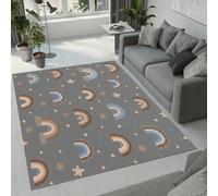 Tovast Tapis Arc en Ciel Salon Chambre 60x110 cm Duveteux Doux Confort Tapis Amour 3D Lavable Antidérapant Poil Ras Moquette pour Chevet Couloir Intérieur et Extérieur Rug Décorer(Image 4-1)